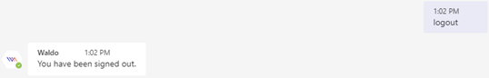 Logout confirmation