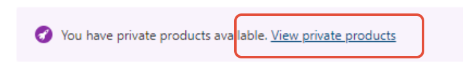 Private offers