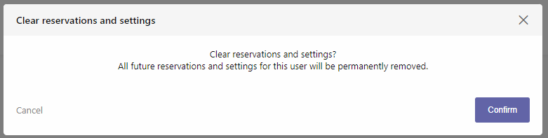 Confirmation popup